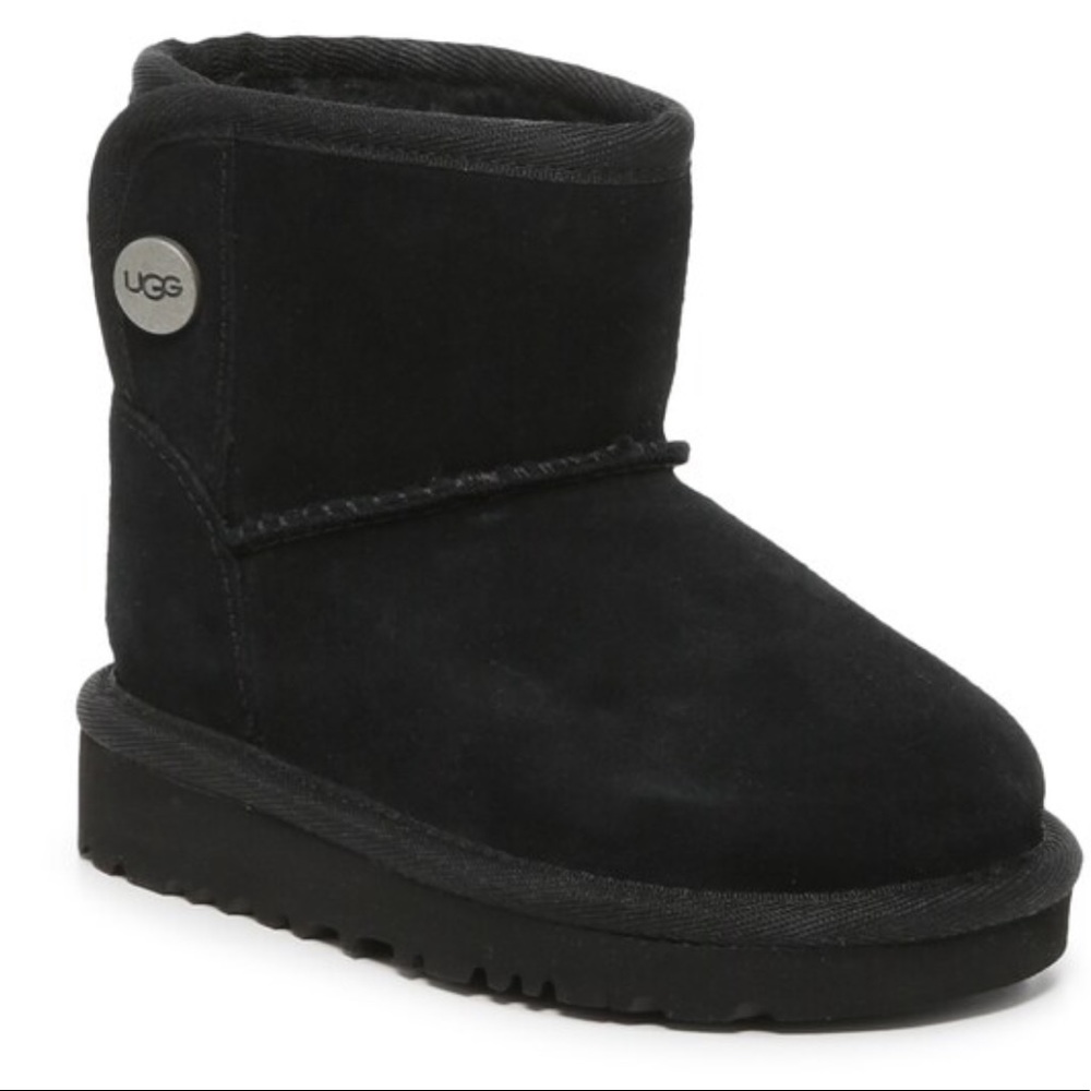 Size 10, Black UGG Boots for little girls.